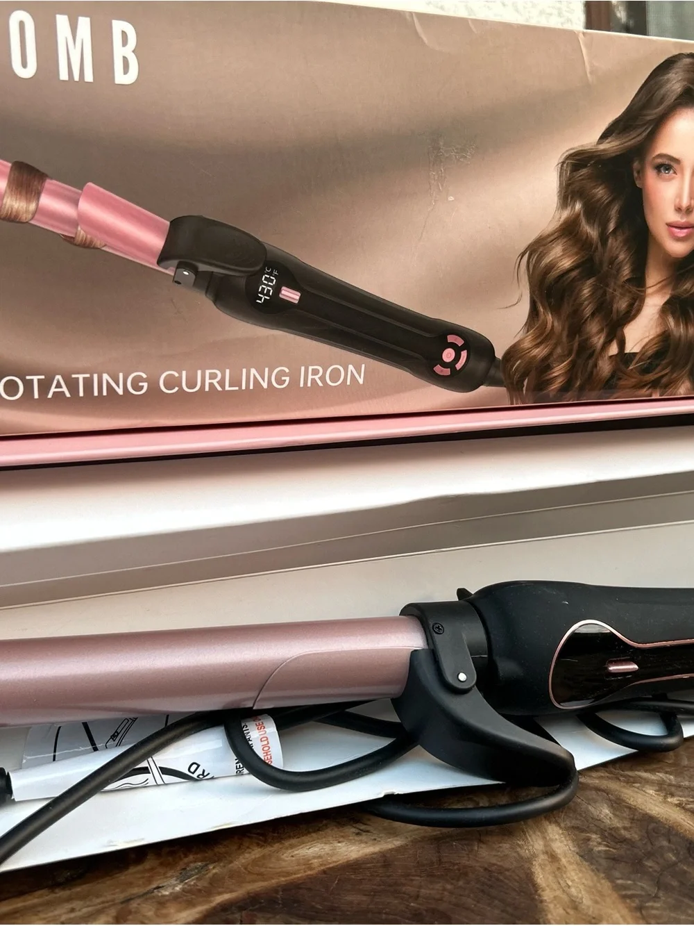 Mescomb 1-inch rotating curling iron